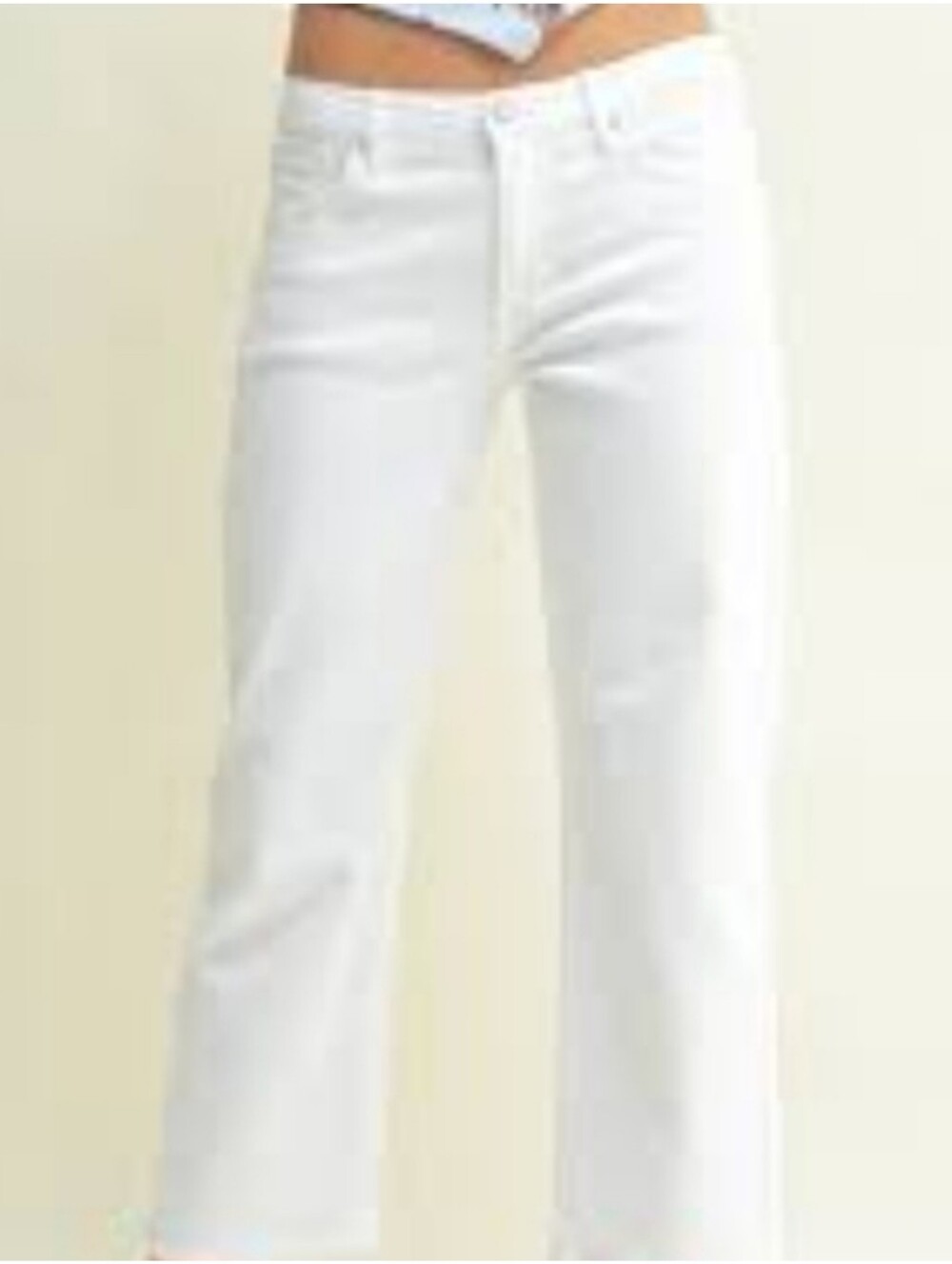 Flying Monkey White Straight Leg Jeans